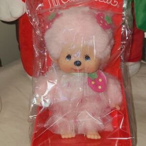 Monchhichi Strawberry Heart Girl Plush 🍓